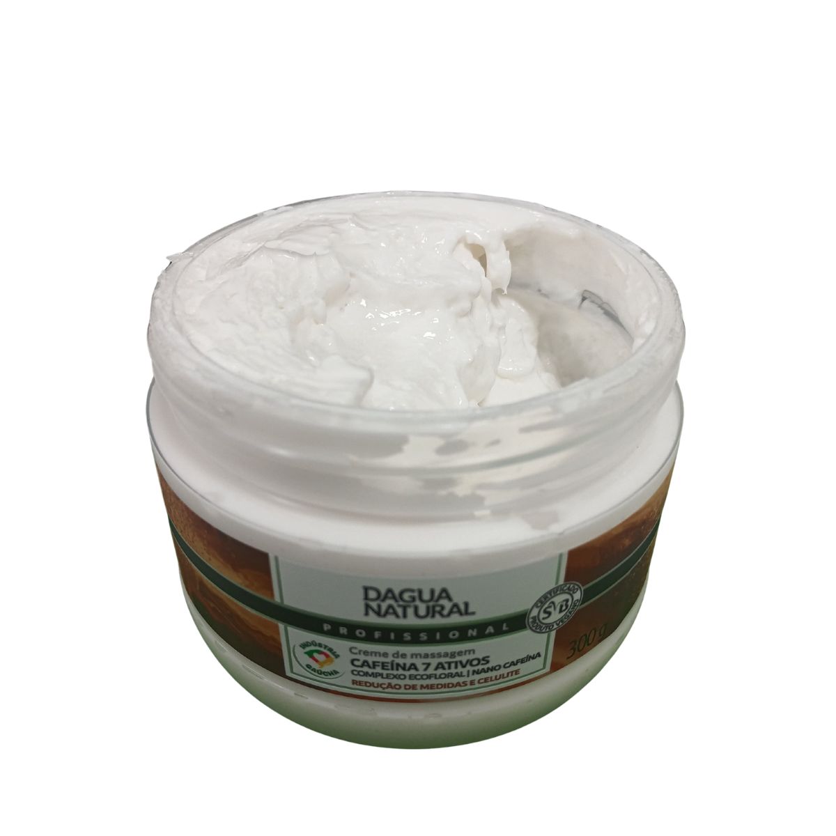 CREME DE MASSAGEM CAFEÍNA 7 ATIVOS D'AGUA NATURAL 300G