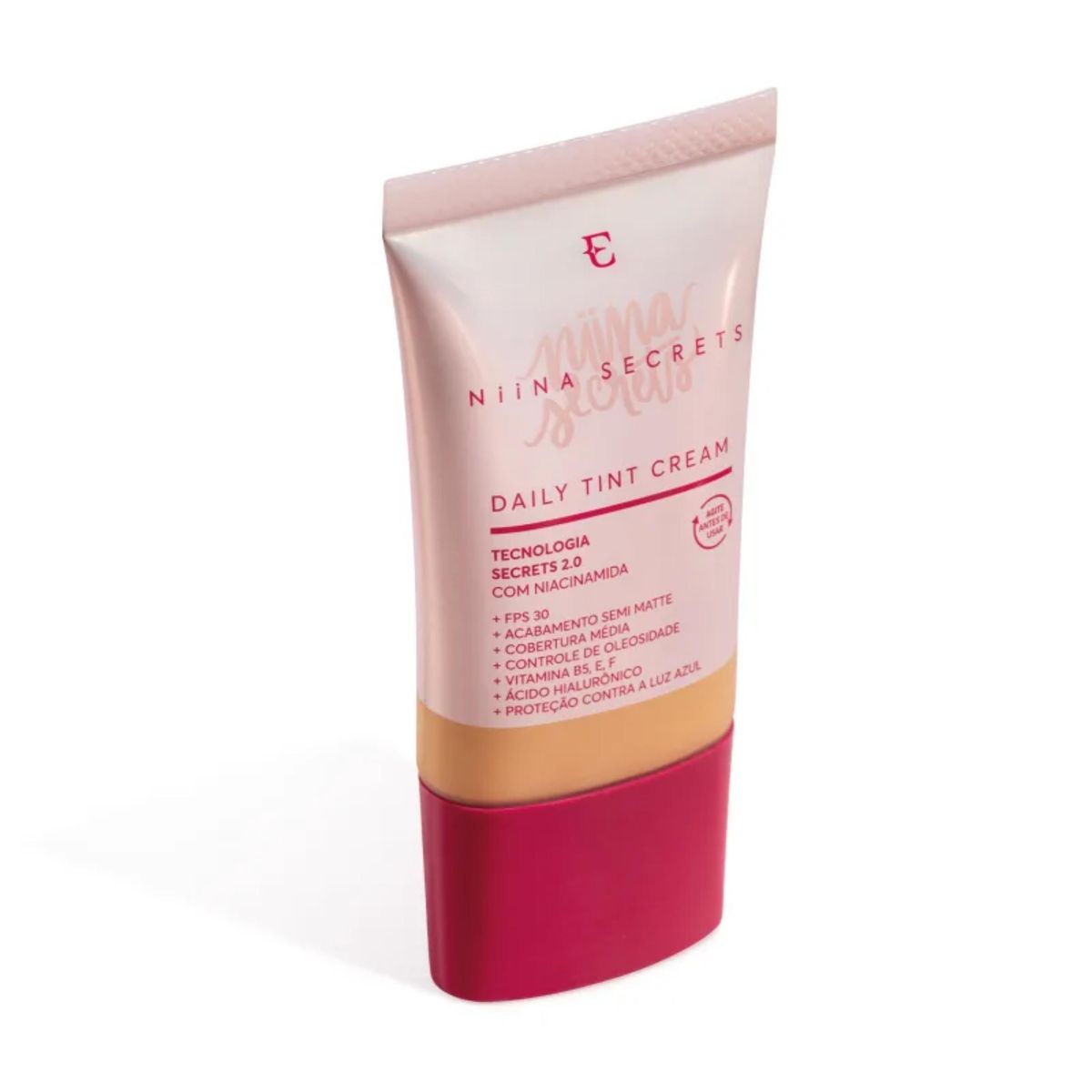 BASE FACIAL LÍQUIDA NIINA SECRETS TINT DAILY CREAM COR 13  EUDORA 25ML