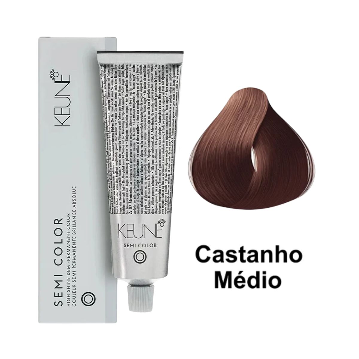 COLORAÇÃO SEMI COLOR CASTANHO MÉDIO KEUNE 60ML