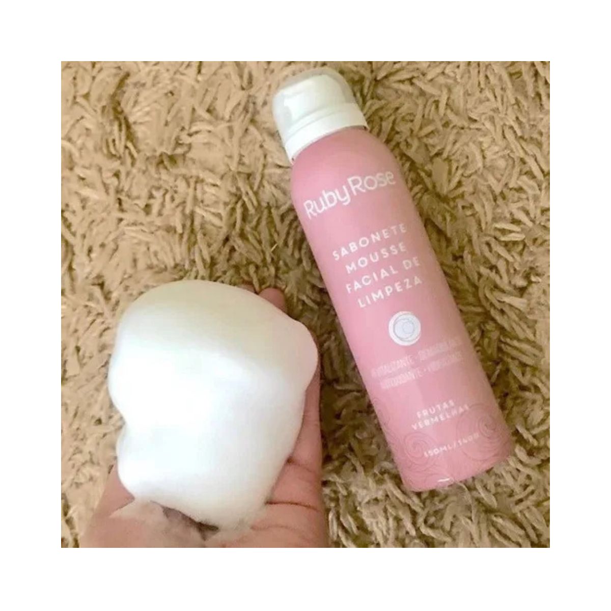 SABONETE MOUSSE FACIAL DE LIMEPZA RUBY ROSE 150ML