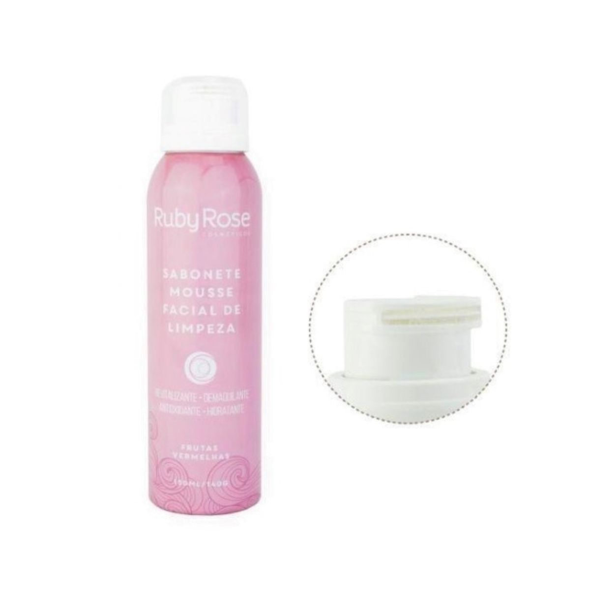 SABONETE MOUSSE FACIAL DE LIMEPZA RUBY ROSE 150ML