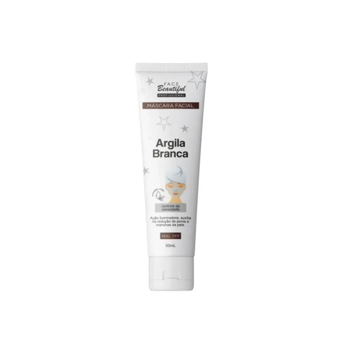 MÁSCARA FACIAL ARGILA BRANCA FACE BEAUTIFUL 50ML