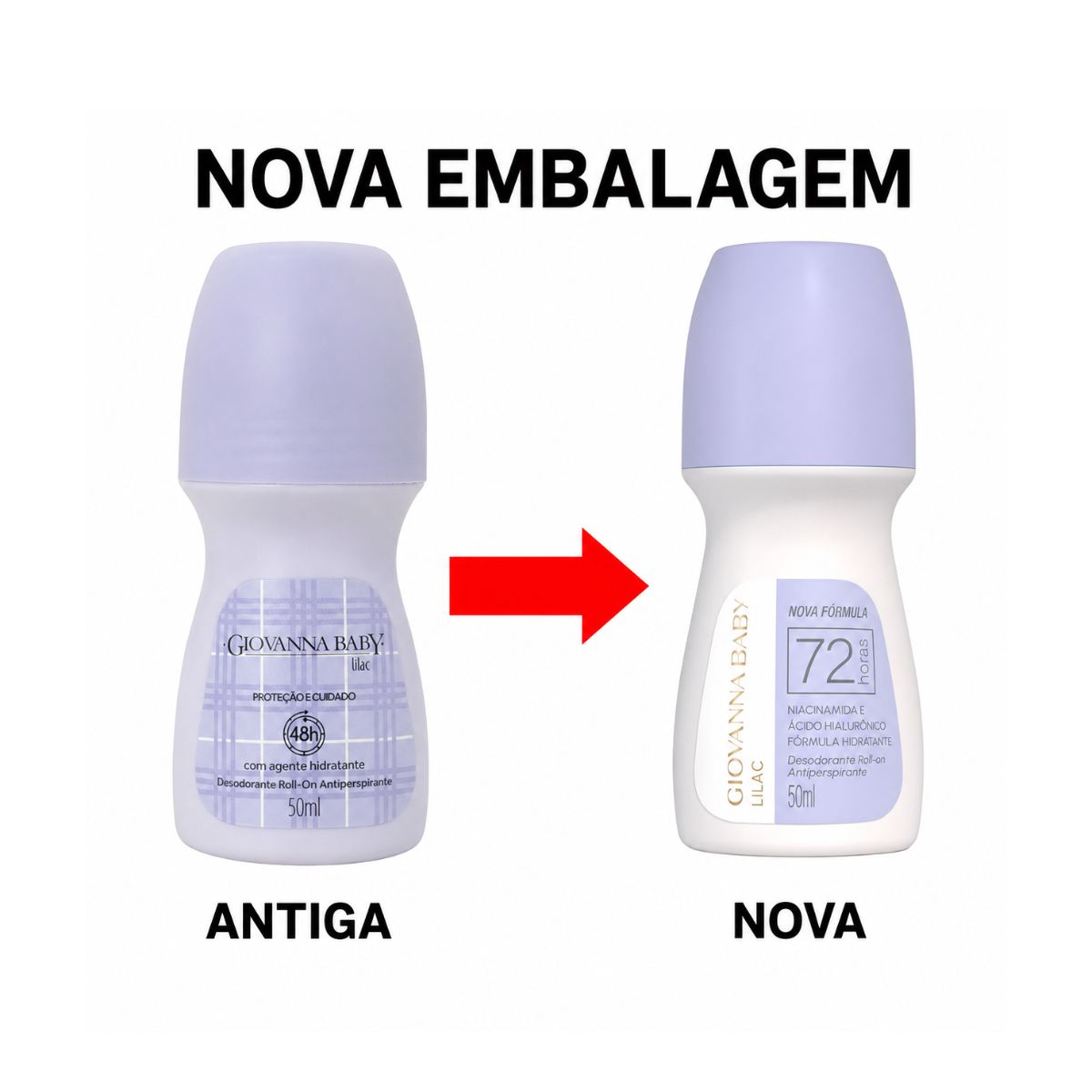 DESODORANTE ANTITRANSPIRANTE ROLL-ON LILAC GIOVANNA BABY 50ML