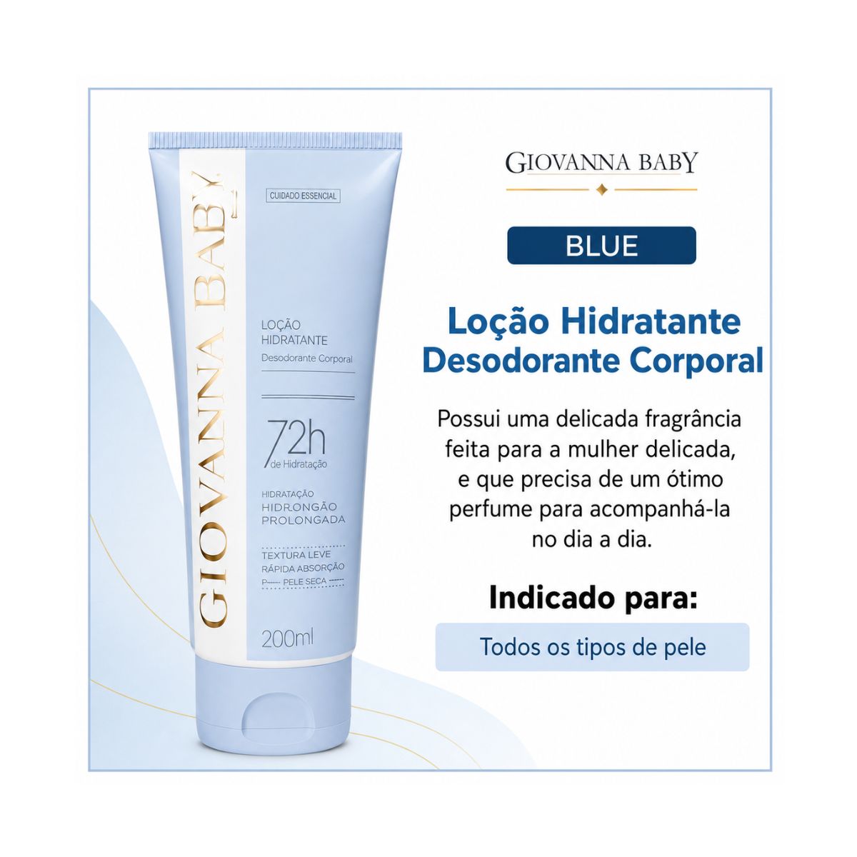 LOÇÂO HIDRATANTE CORPORAL BLUE GIOVANNA BABY 200ML