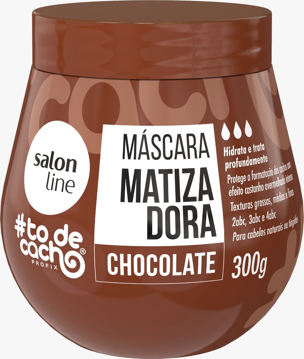 MÁSCARA MATIZADORA CONDICIONANTE CHOCOLATE SALON LINE 300G