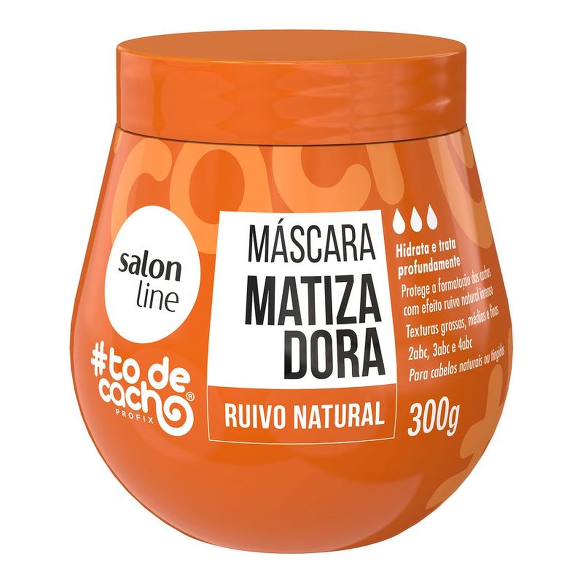 MÁSCARA MATIZADORA CONDICIONANTE RUIVO NATURAL SALON LINE 300G
