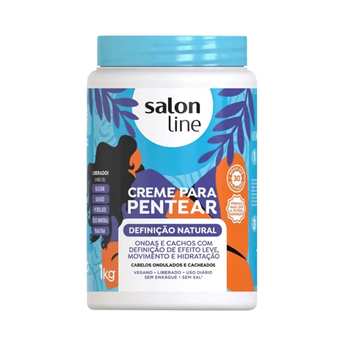 CREME DE PENTEAR DEFINIÇÃO NATURAL SALON LINE 1KG