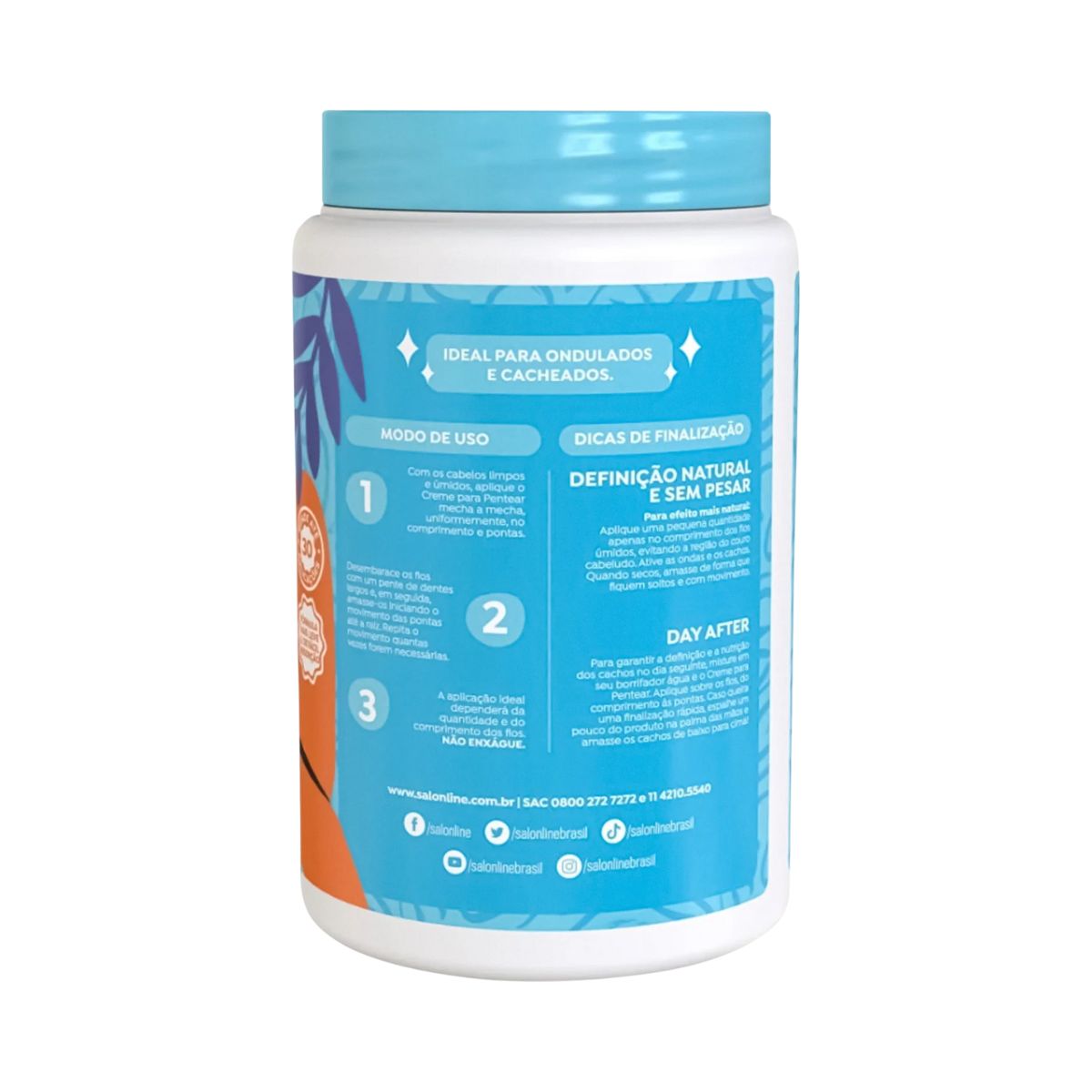 CREME DE PENTEAR DEFINIÇÃO NATURAL SALON LINE 1KG