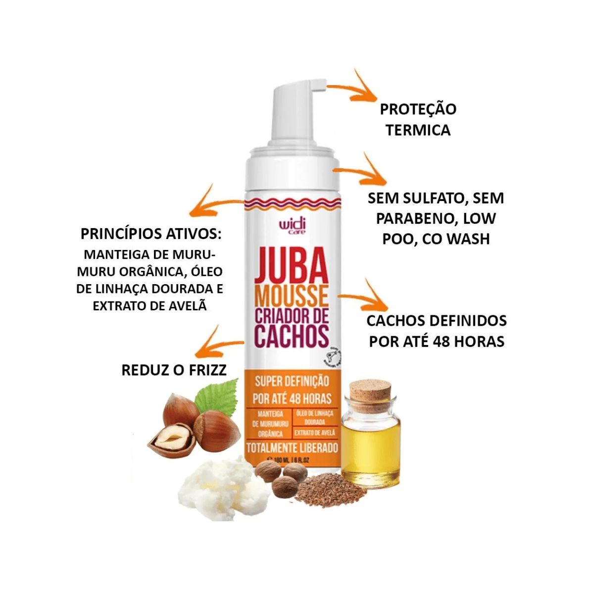MOUSSE JUBA CRIADOR DE CACHOS WIDI CARE 200ML