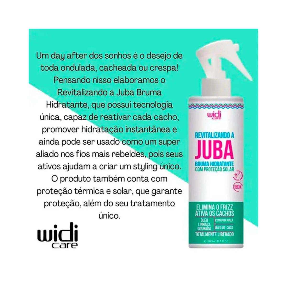 BRUMA HIDRATANTE CONDICIONANTE REVITALIZANDO A JUBA WIDI CARE 300ML