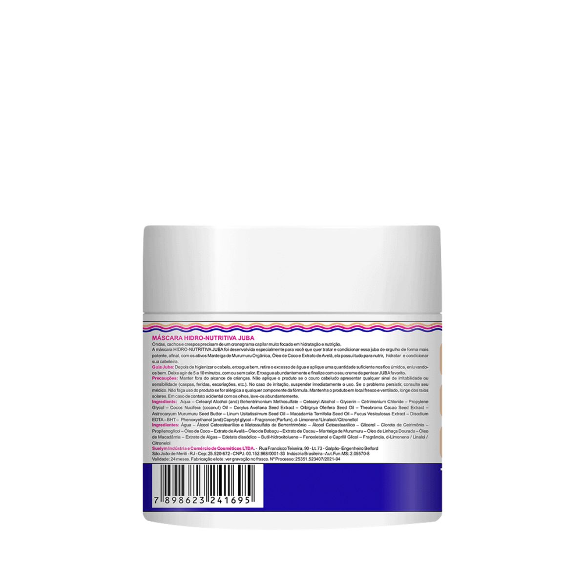 MÁSCARA JUBA HIDRO - NUTRITIVA AÇÃO CONDICIONANTE WIDI CARE 500ML