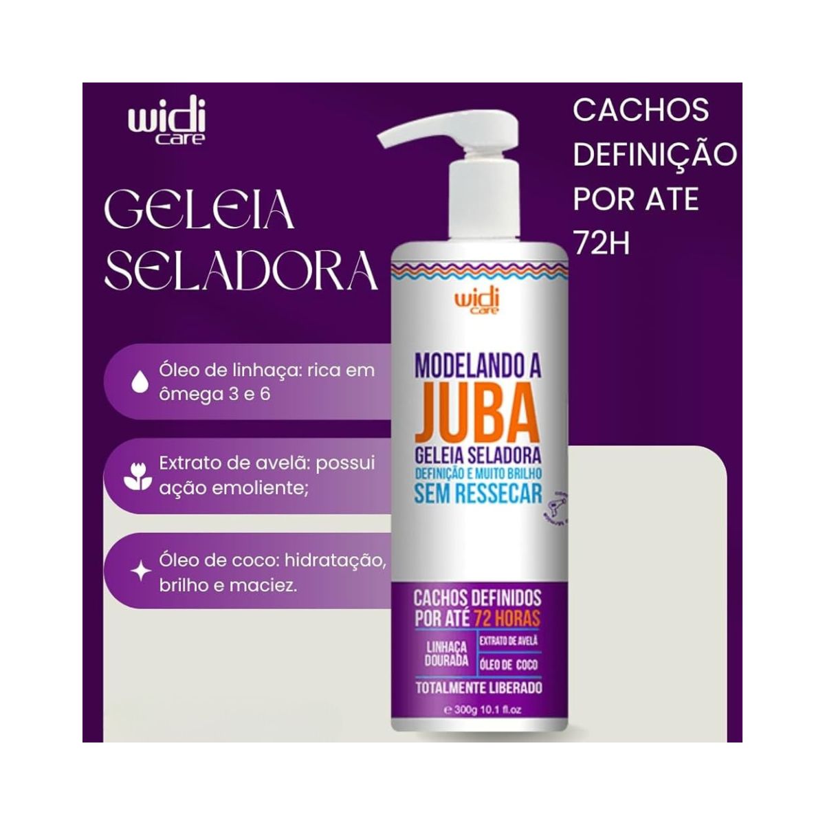 GELEIA SELADORA CONDICIONANTE MODELANDO A JUBA WIDI CARE 300G