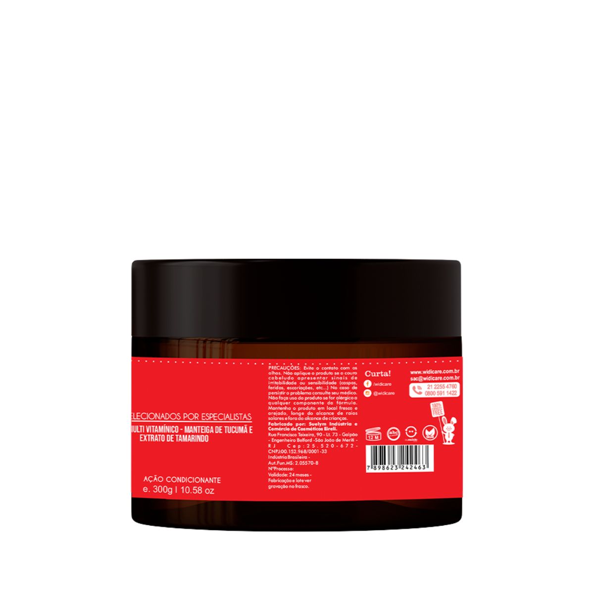 MÁSCARA HIDRATANTE CONDICIONANTE LISO MARAVILHA WIDI CARE 300G