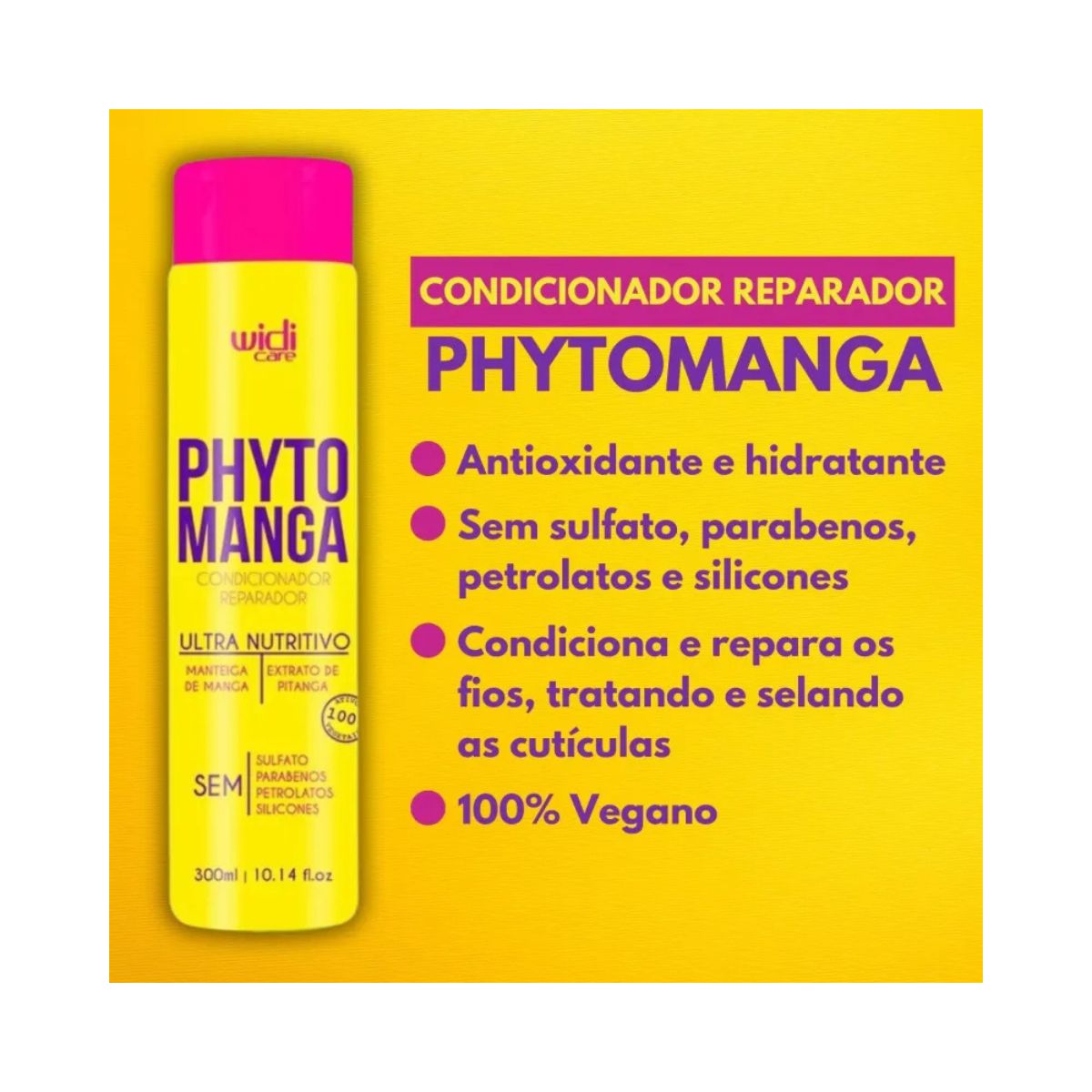 CONDICIONADOR HIDRATANTE PHYTOMANGA WIDI CARE 300G
