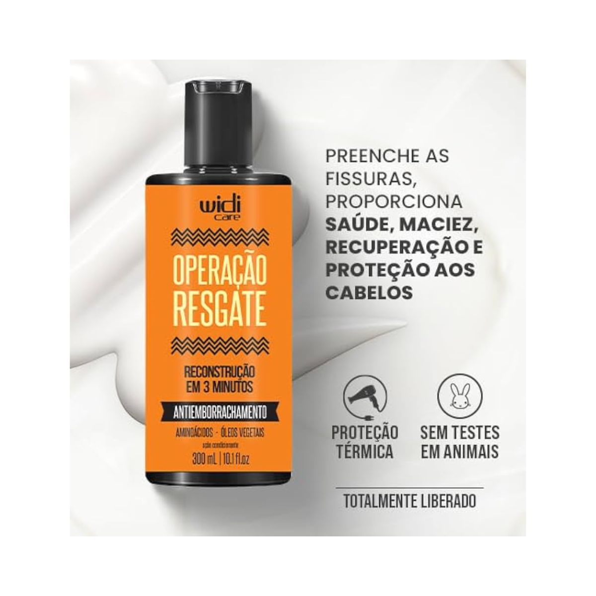 CREME OPERAÇÃO RESGATE RECONSTRUÇÃO AÇÃO CONDICIONANTE WIDI CARE 300ML