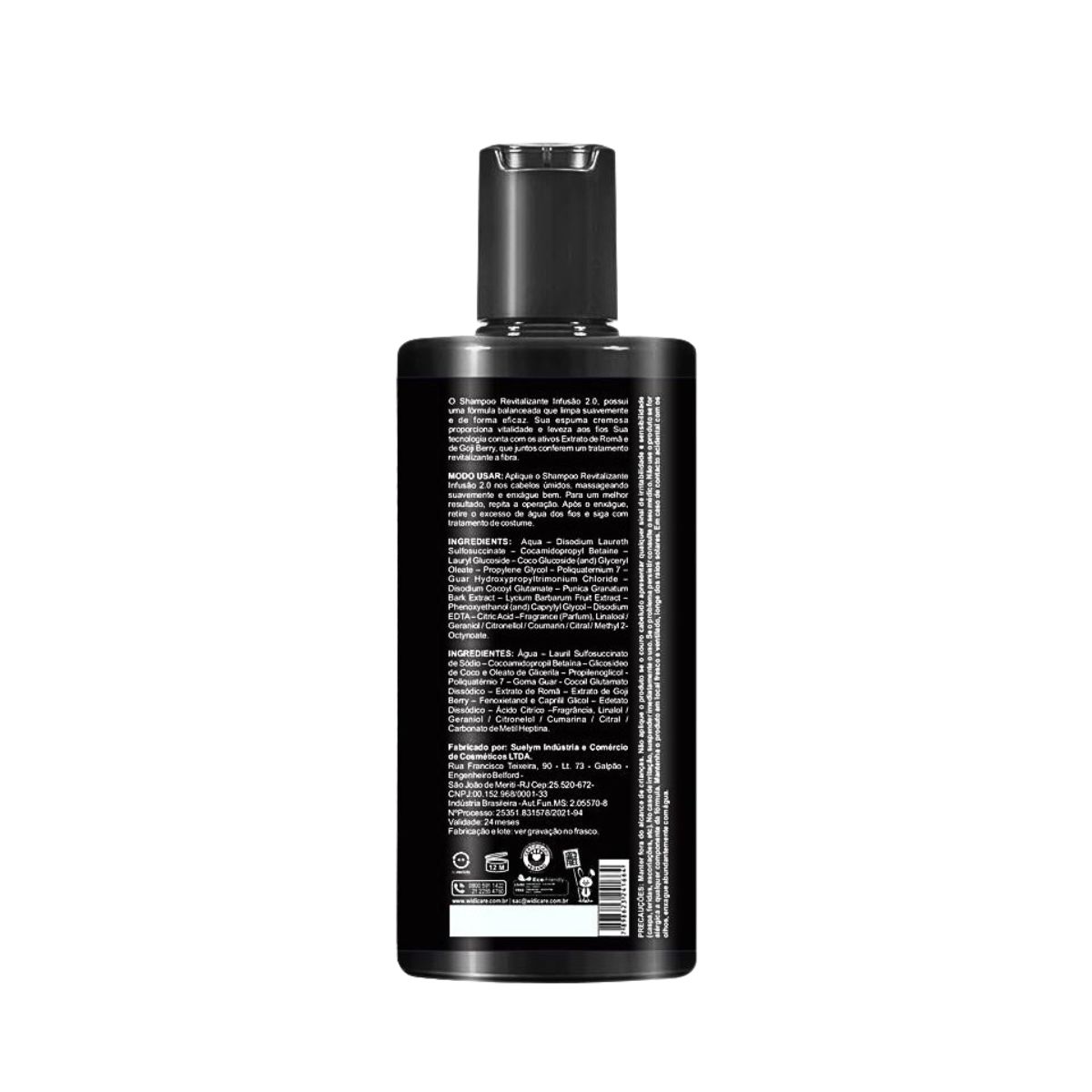 SHAMPOO REVITALIZANTE INFUSÃO 2.0 WIDI CARE 300ML