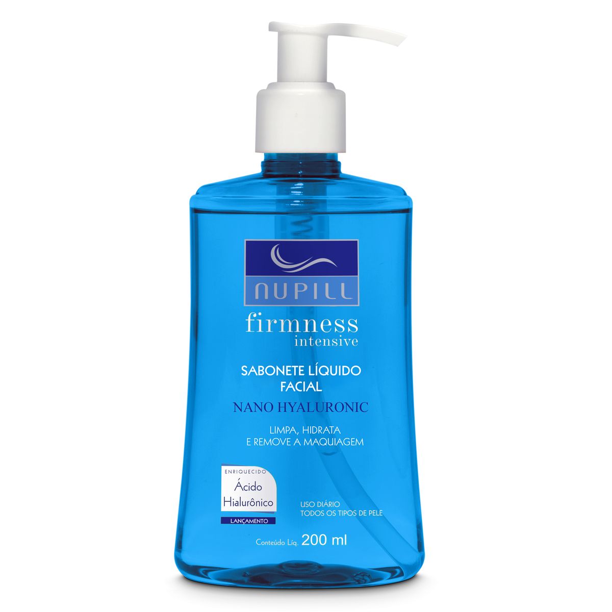 SABONETE LÍQUIDO FACIAL NANO HYALURONIC NUPILL 200ML