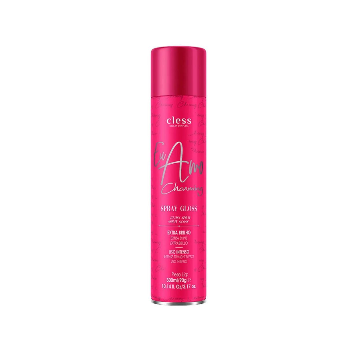 SPRAY DE BRILHO GLOSS EU AMO CHARMING CLESS 300ML