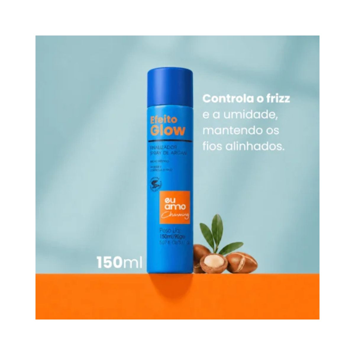 SPRAY DE BRILHO ARGAN EU AMO CHARMING CLESS 150ML