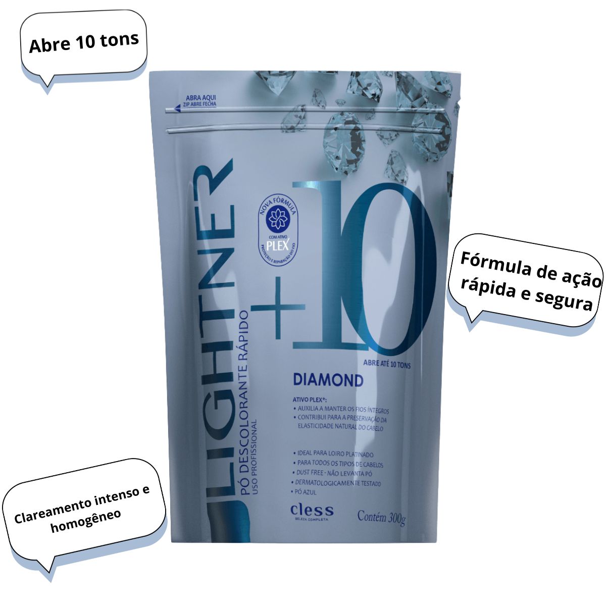 PÓ DESCOLORANTE LIGHTNER DIAMOND CLESS 300G
