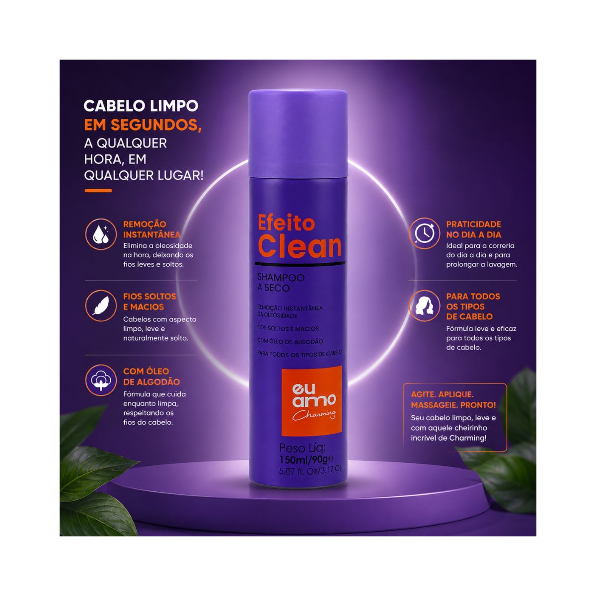 SHAMPOO A SECO EU AMO CHARMING CLESS 150ML