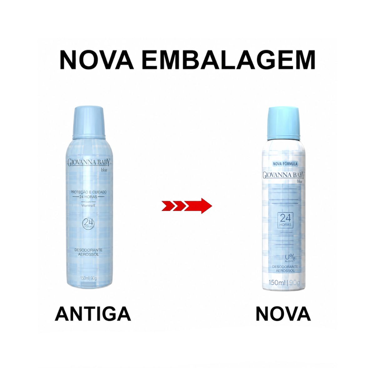 DESODORANTE ANTITRANSPIRANTE AEROSOL BLUE GIOVANNA BABY 150ML