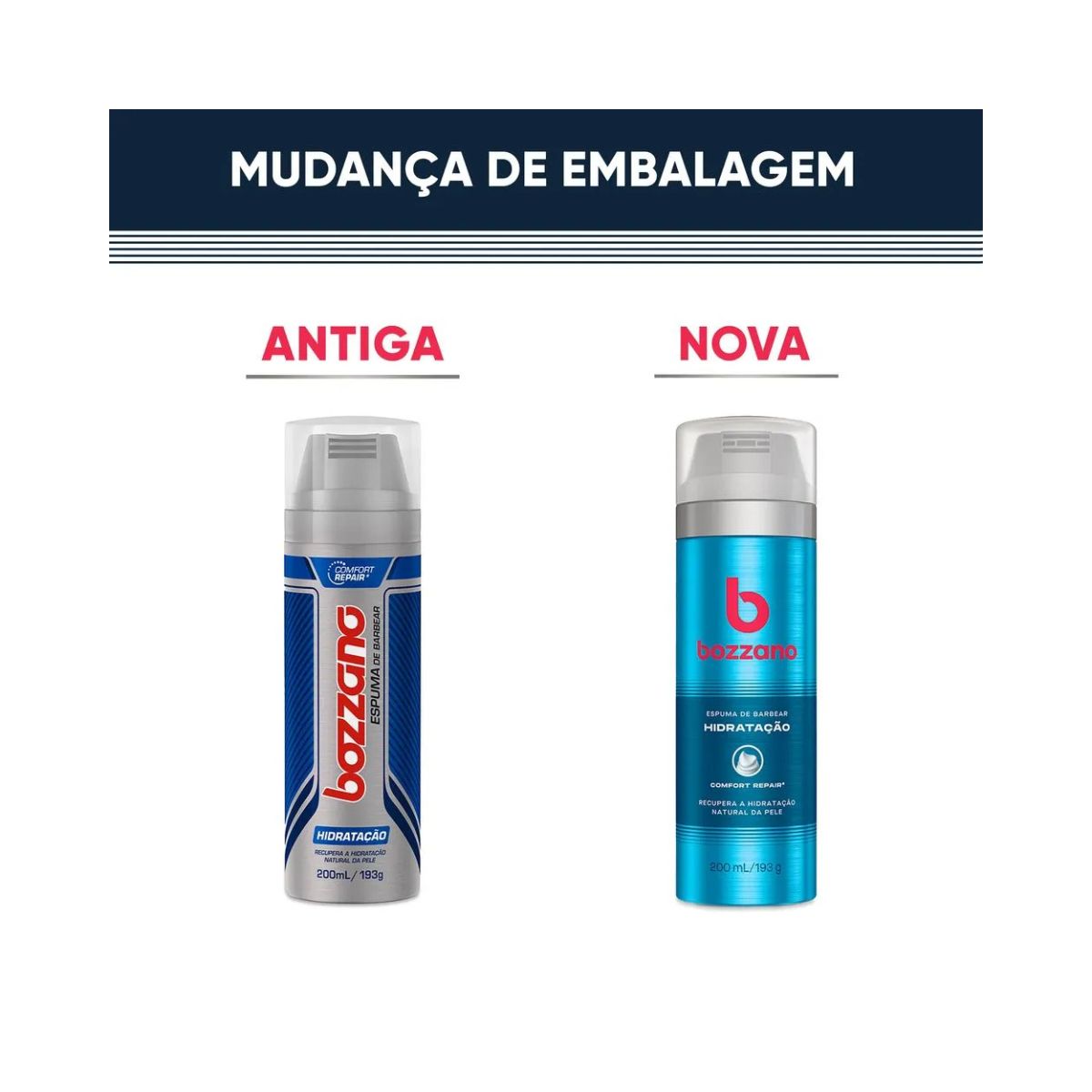 ESPUMA PARA BARBEAR E HIDRATAÇÃO BOZZANO 193G