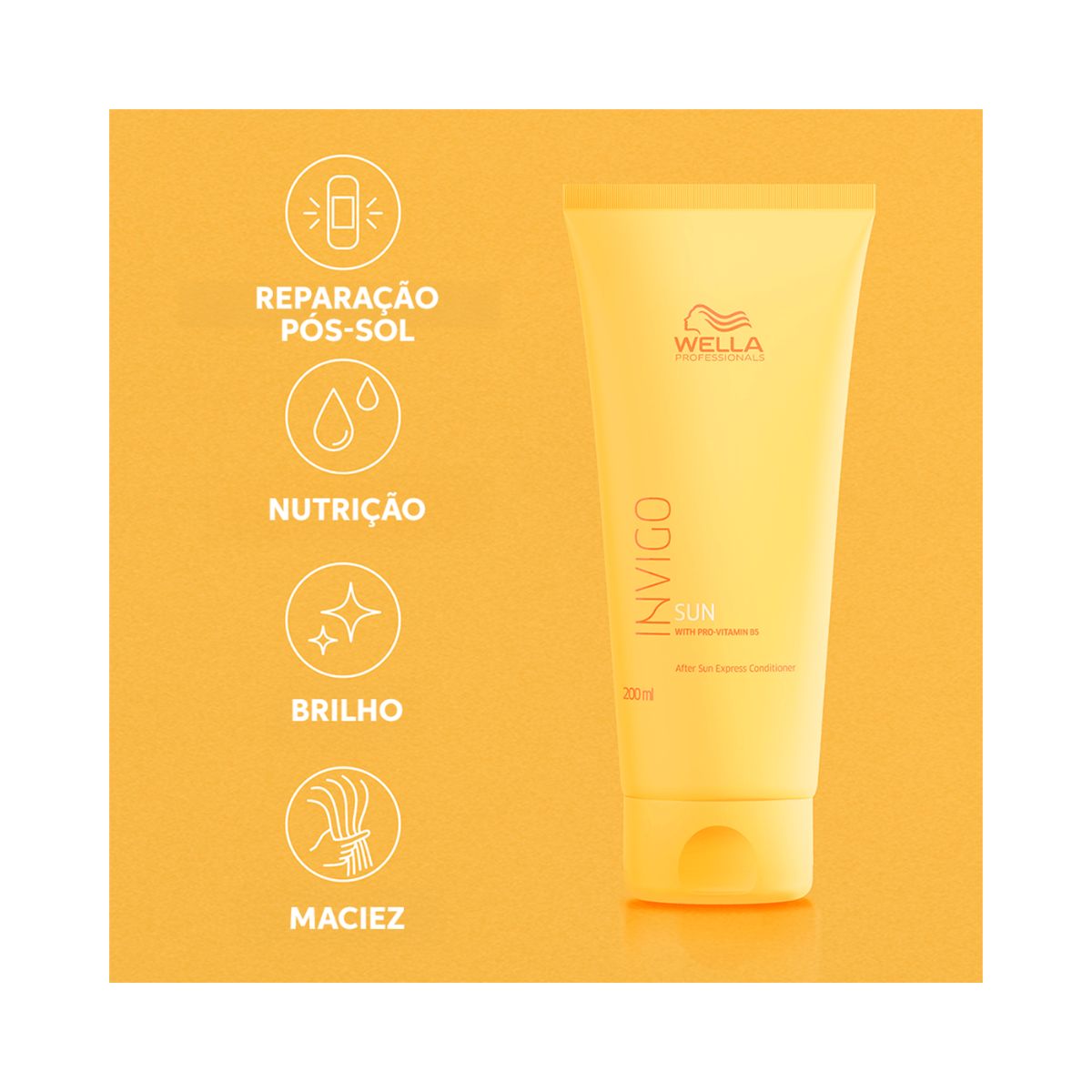 CONDICIONADOR INVIGO SUN PÓS SOL WELLA PROFISSIONALS 200ML