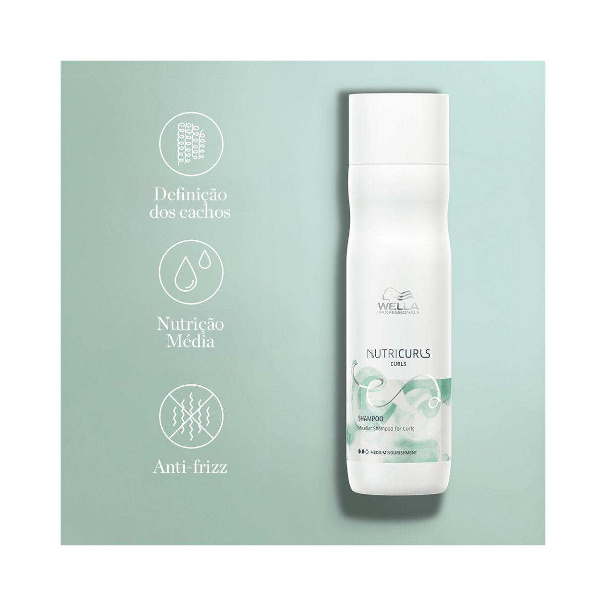 SHAMPOO NUTRICURLS WELLA PROFISSIONALS 250ML
