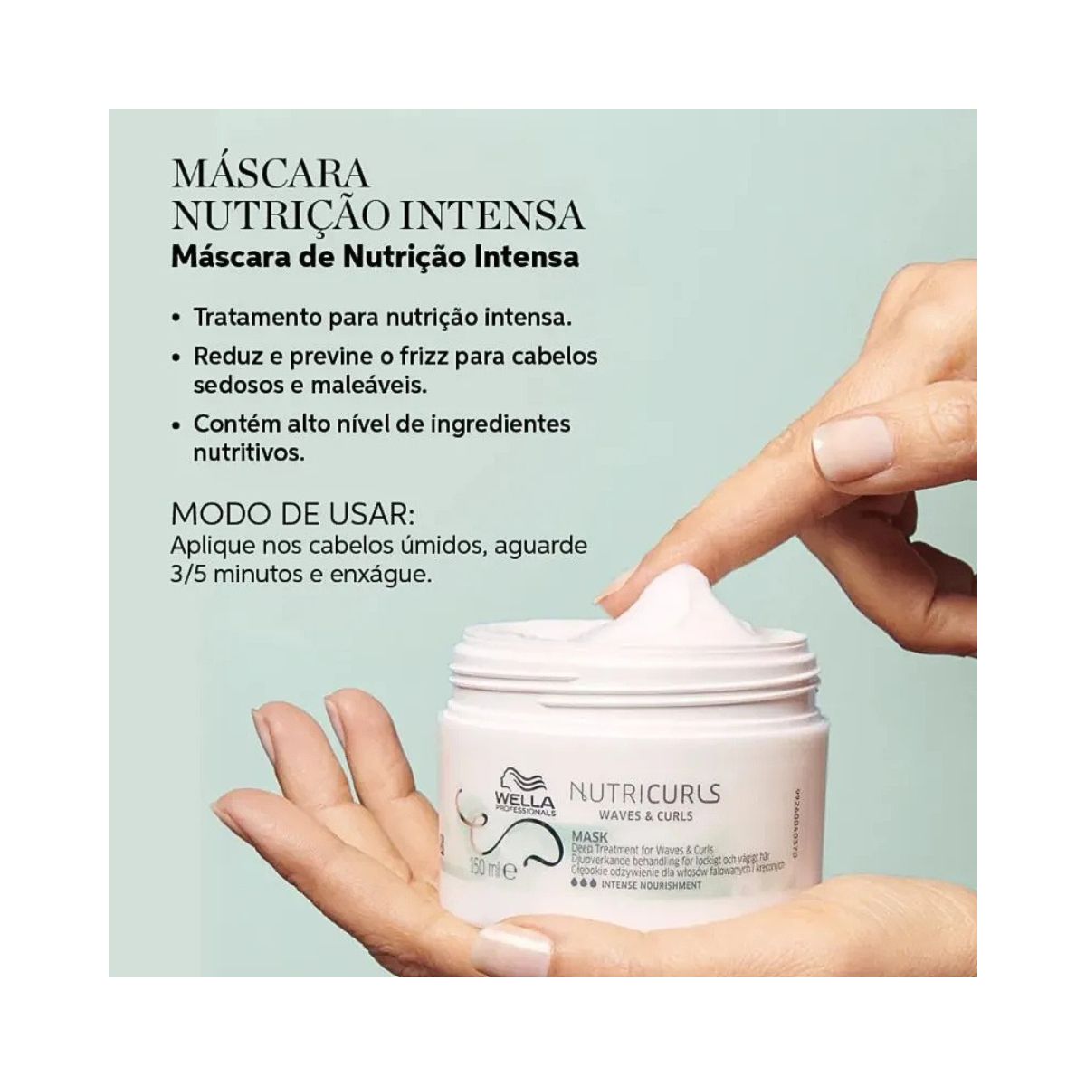 MÁSCARA NUTRICURLS WELLA PROFISSIONALS 150ML