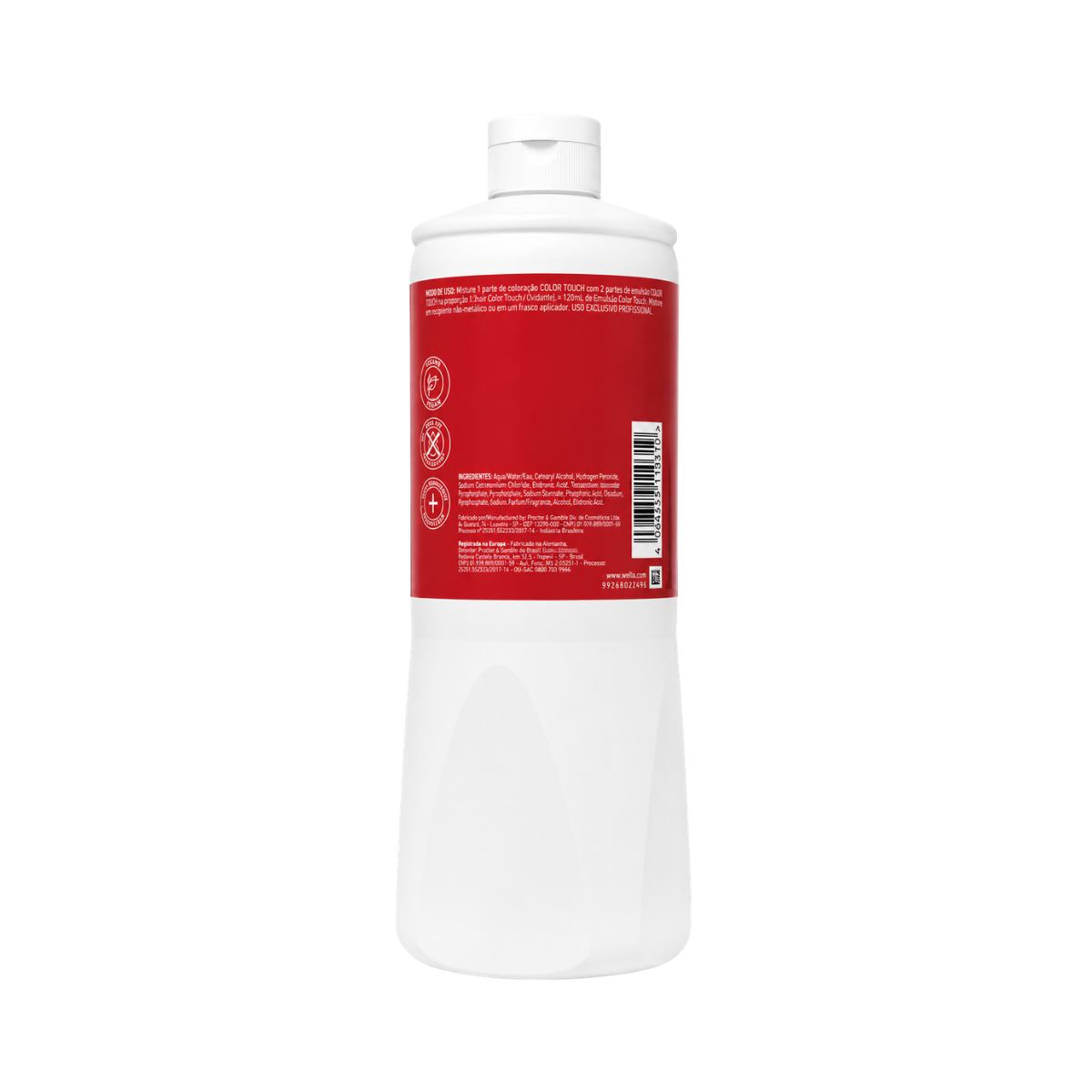 EMULSÃO REVELADORA COLOR TOUCH 6 VOLUMES WELLA PROFISSIONALS 1000ML