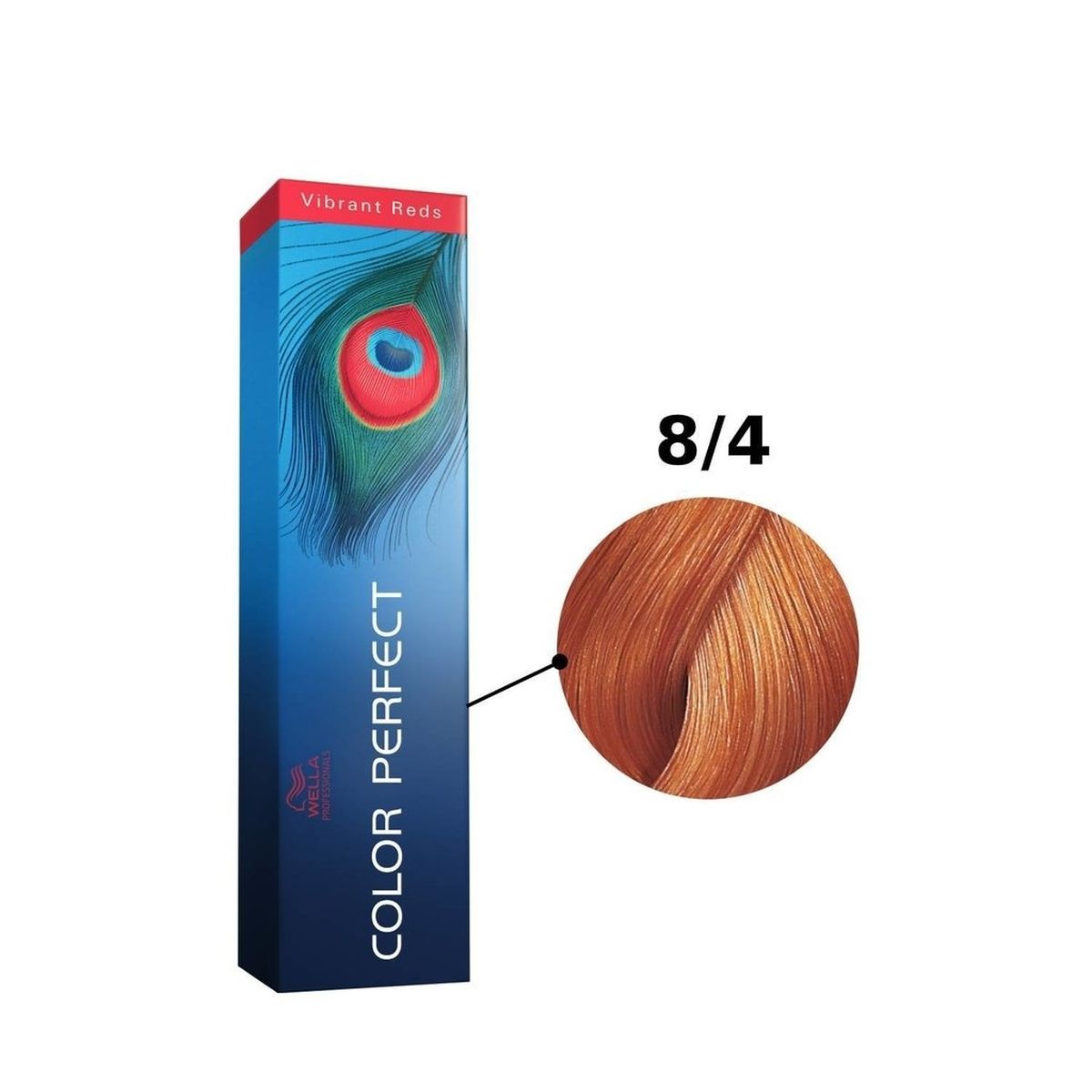 COLORAÇÃO COLOR PERFECT 8/4 LOURO CLARO AVERMELHADO WELLA PROFISSIONALS 60G