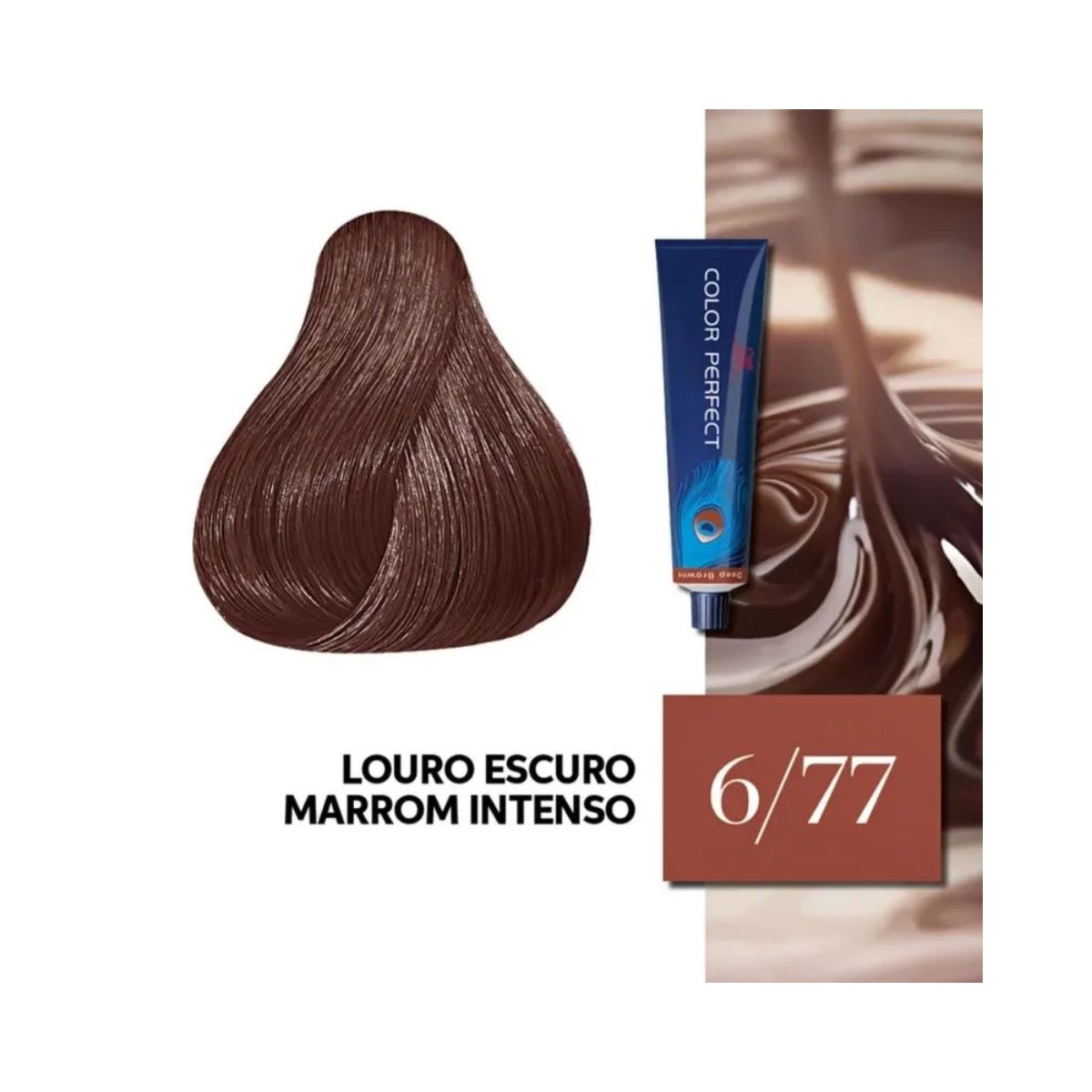 COLORAÇÃO COLOR PERFECT 6/73 LOURO ESCURO MARROM DOURADO WELLA PROFISSIONALS 60G
