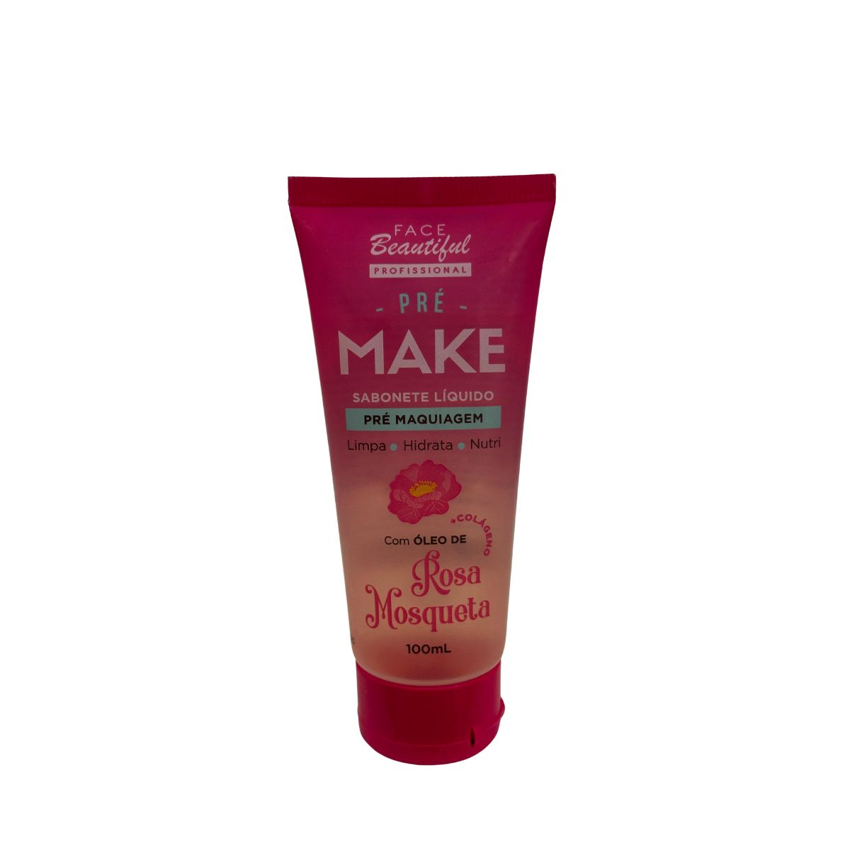 SABONTE LÍQUIDO PRÉ MAQUAIGEM ROSA MOSQUETA FACE BEAUTIFUL 100ML