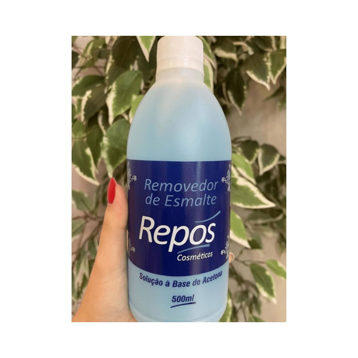 REMOVEDOR DE ESMALTES COM ACETONA REPOS 500ML