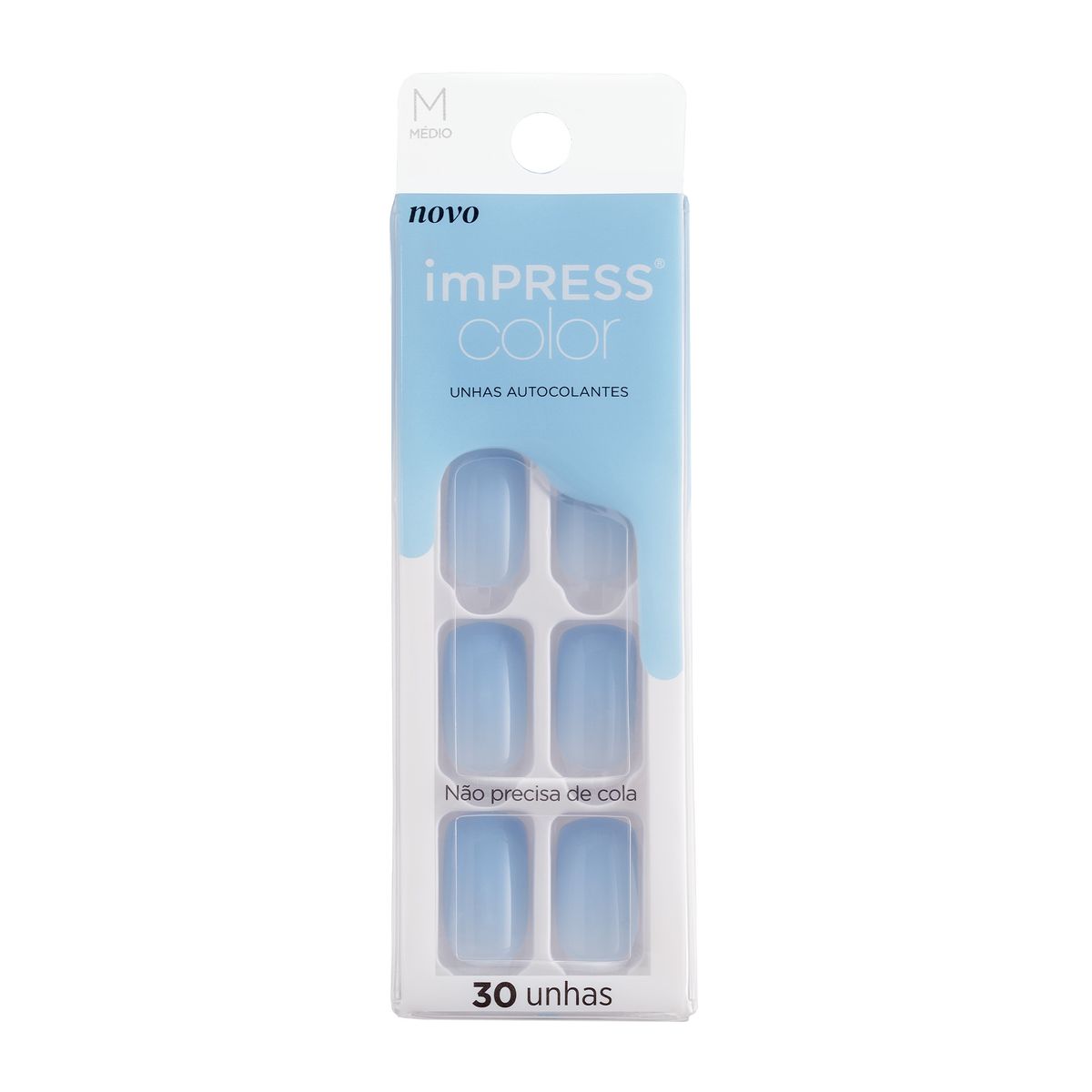 UNHAS POSTIÇAS AUTOCOLANTES COLOR MÉDIO NEW WAVE KISS NEW YORK
