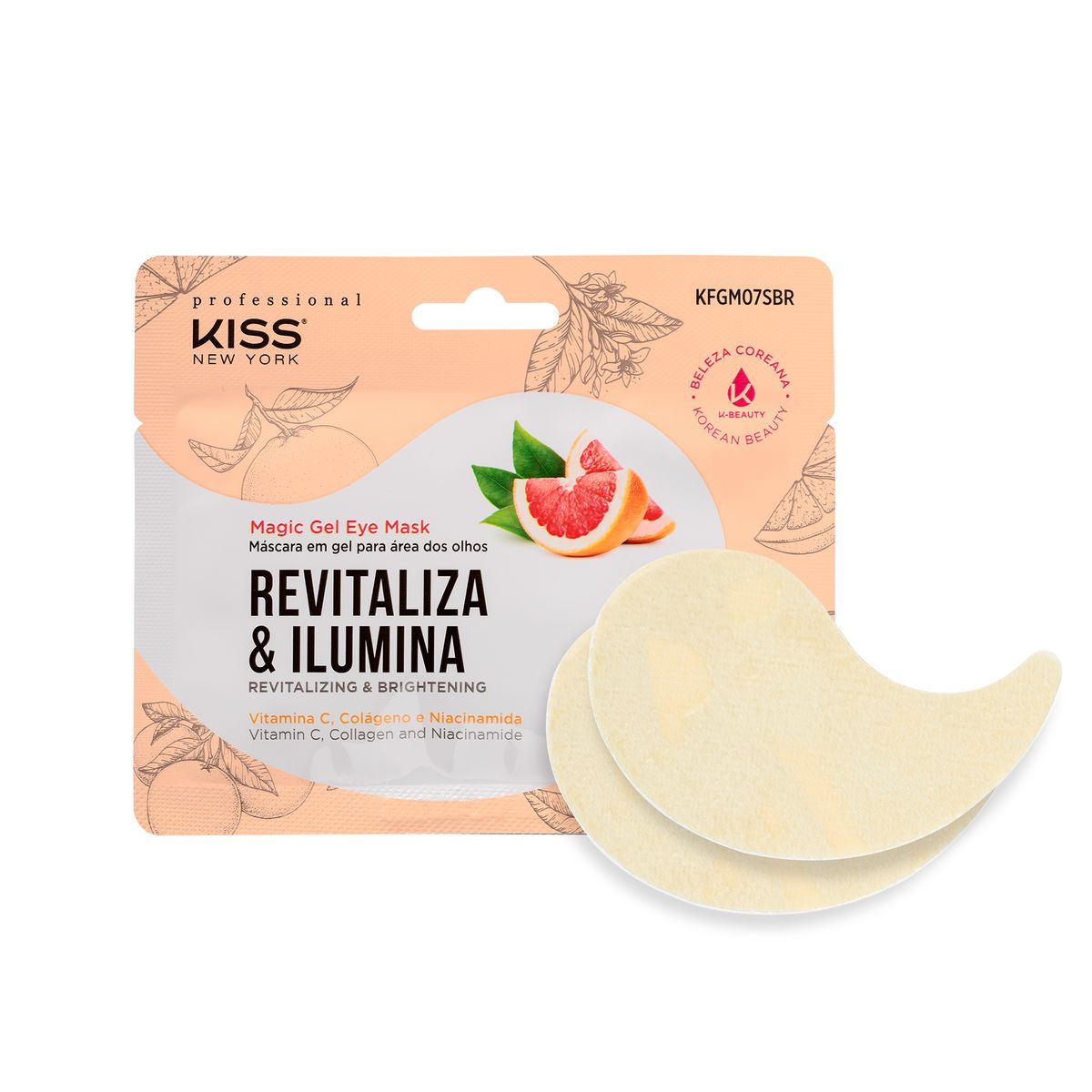 MÁSCARA PARA OLHOS MAGIC GEL REVITALIZA E ILUMINA KISS NEW YORK