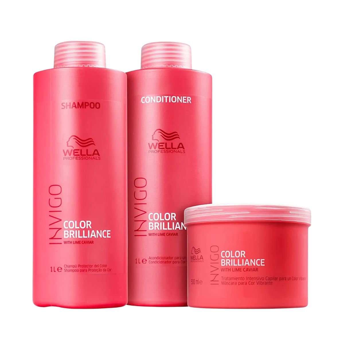 KIT WELLA PROFISSIONALS INVIGO COLOR BRILHANCE SHAMPOO 1 LITRO + CONDICIONADOR 1