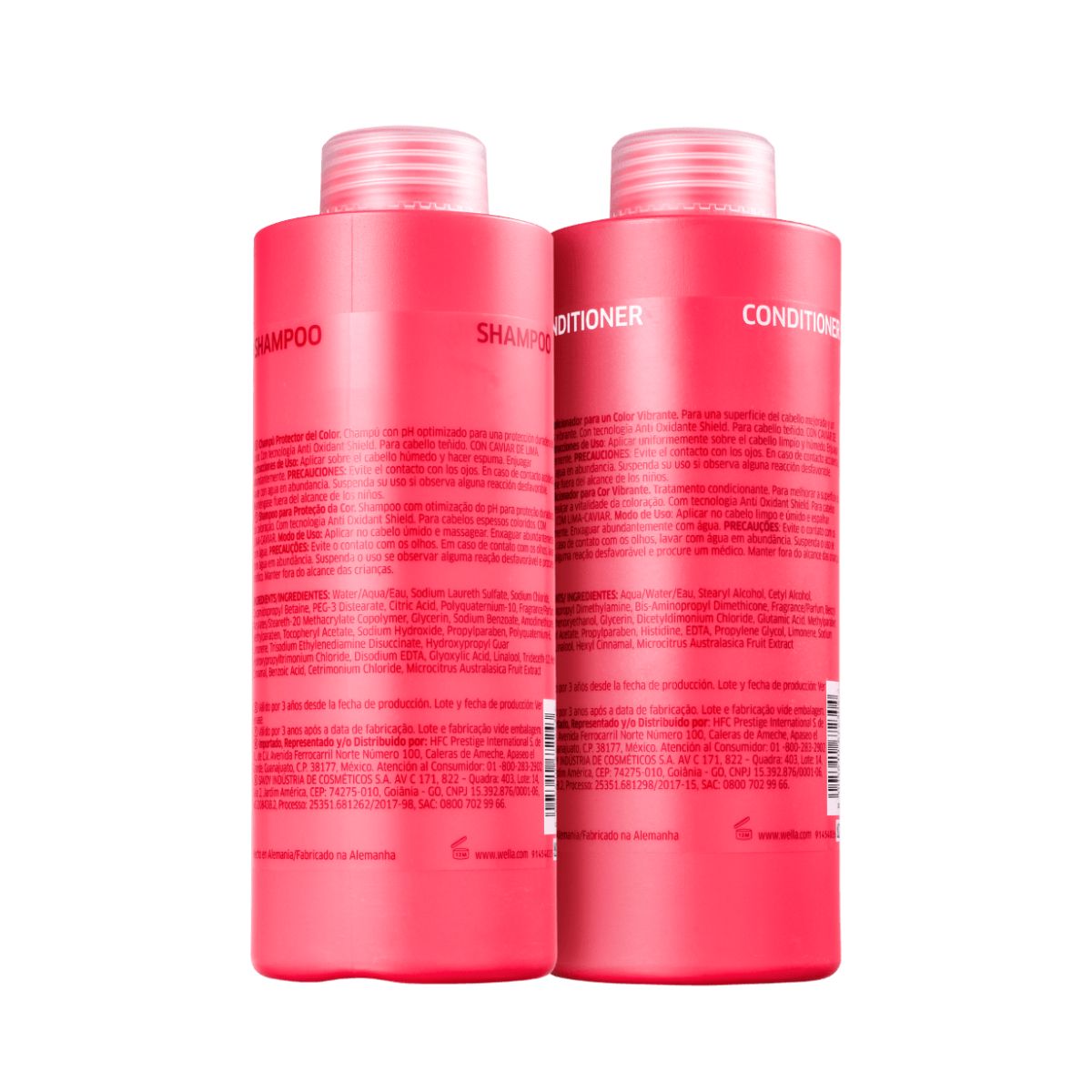 KIT WELLA PROFISSIONALS INVIGO COLOR BRILHANCE SHAMPOO 1 LITRO + CONDICIONADOR 1