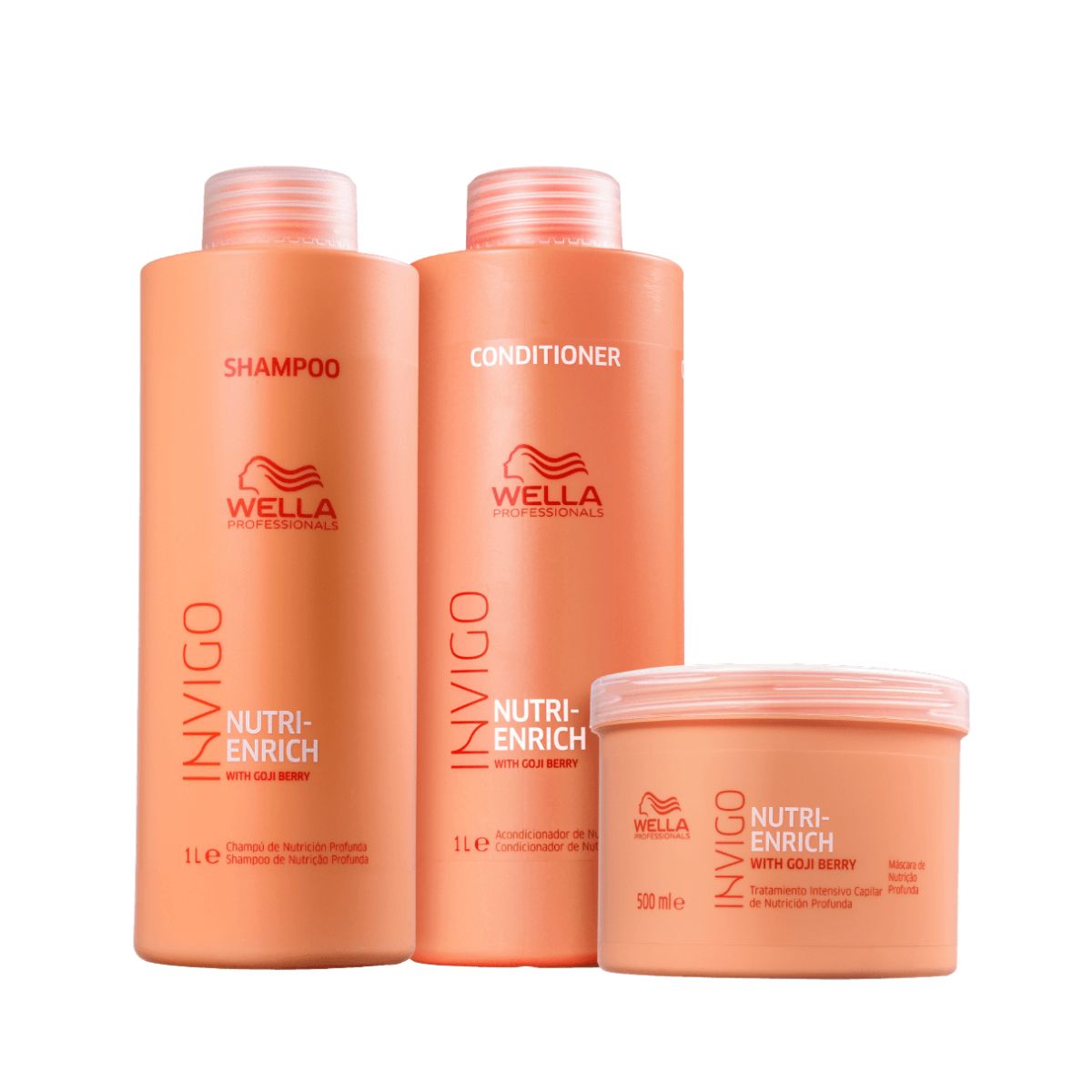 KIT WELLA PROFISSIONALS INVIGO NUTRI ENRICH SHAMPOO 1 LITRO + CONDICIONADOR 1 LI