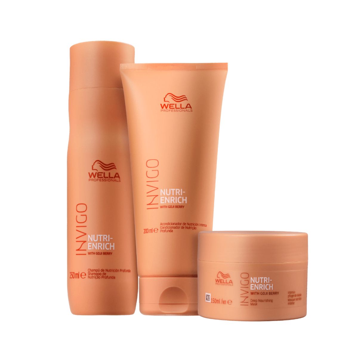 KIT WELLA PROFISSIONALS INVIGO NUTRI ENRICH SHAMPOO 250ML + CONDICIONADOR 200ML