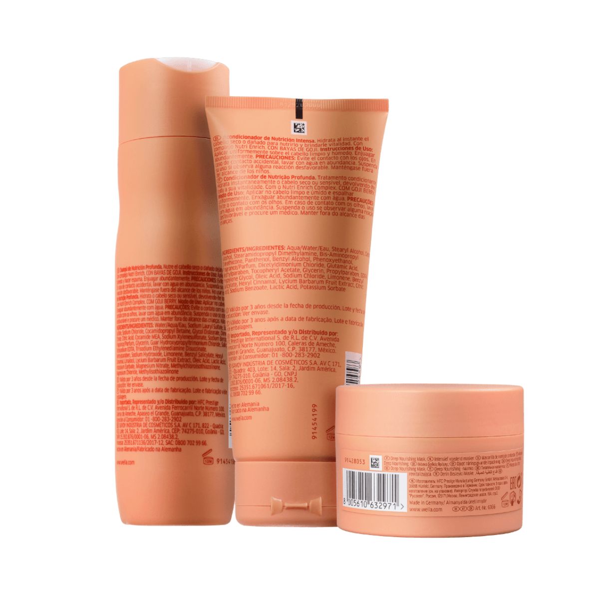 KIT WELLA PROFISSIONALS INVIGO NUTRI ENRICH SHAMPOO 250ML + CONDICIONADOR 200ML