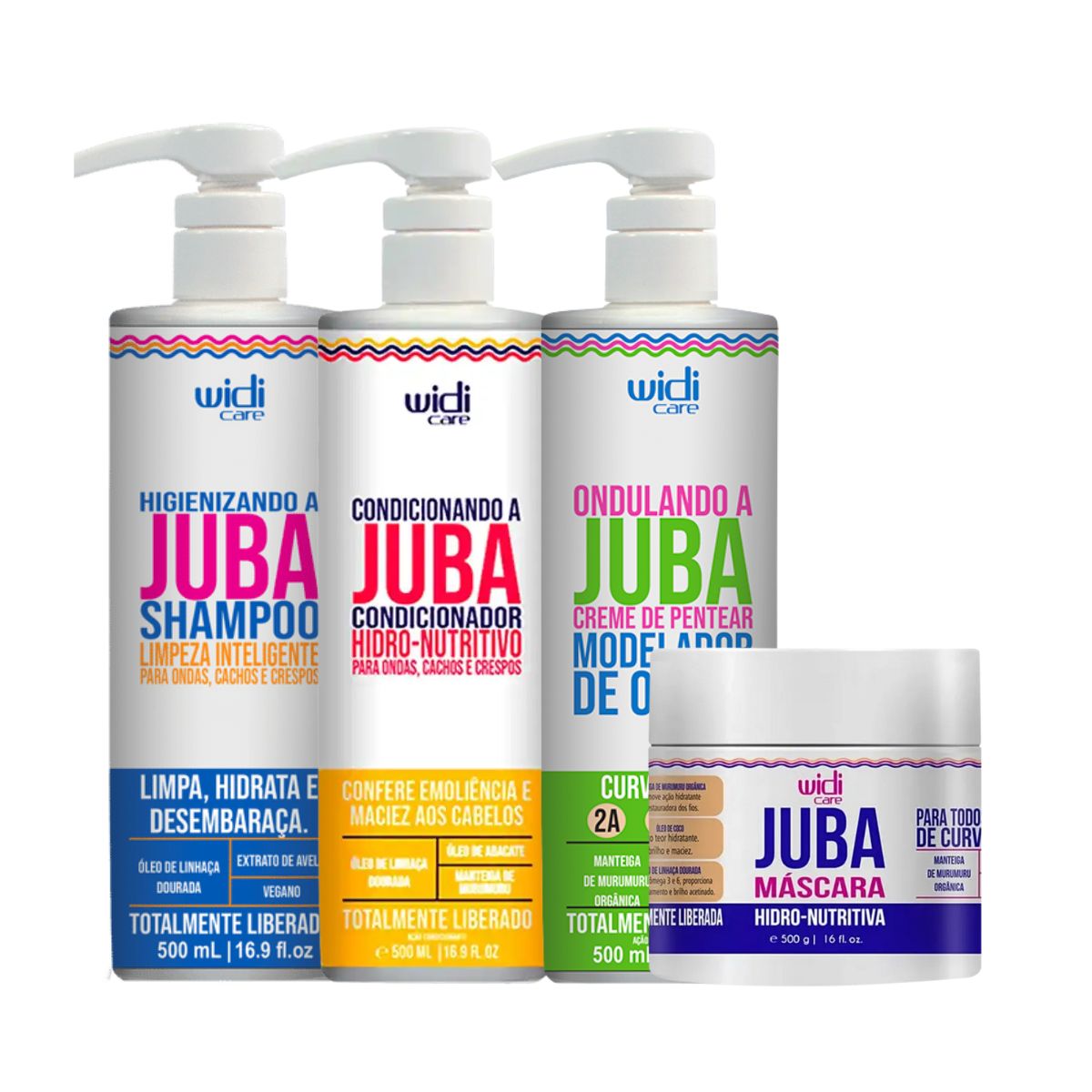 KIT WIDI CARE JUBA ONDULANDO ( 4 PRODUTOS )