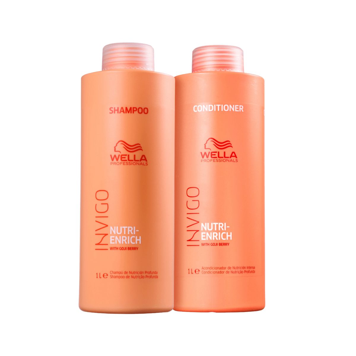 KIT WELLA PROFISSIONALS INVIGO NUTRI ENRICH SHAMPOO 1 LITRO + CONDICIONADOR 1 LI