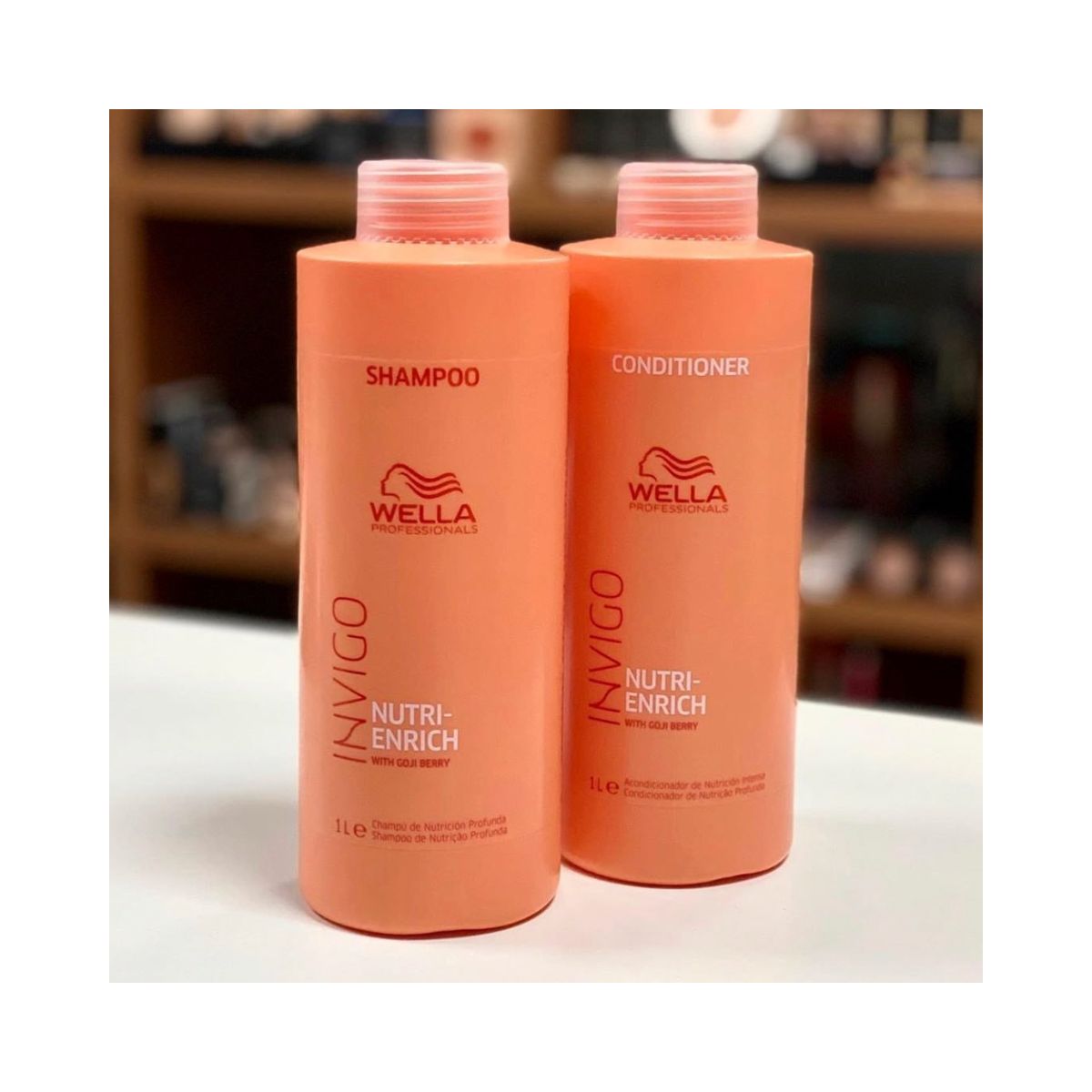 KIT WELLA PROFISSIONALS INVIGO NUTRI ENRICH SHAMPOO 1 LITRO + CONDICIONADOR 1 LI