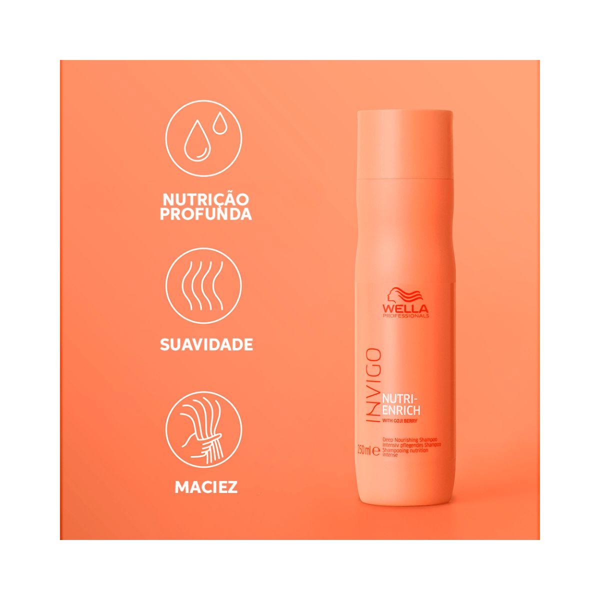 KIT WELLA PROFISSIONALS INVIGO NUTRI ENRICH SHAMPOO 250ML + CONDICIONADOR 200ML
