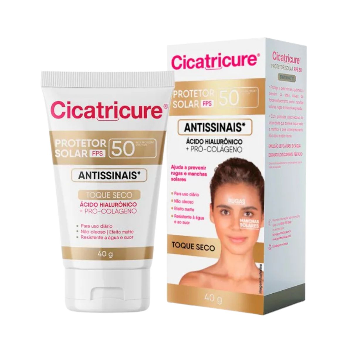 PROTETOR CICATRICURE FP50 ANTISSINAIS 40GR
