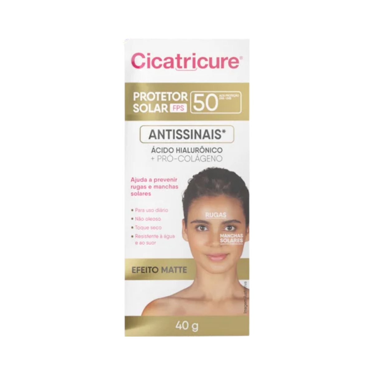 PROTETOR CICATRICURE FP50 ANTISSINAIS 40GR