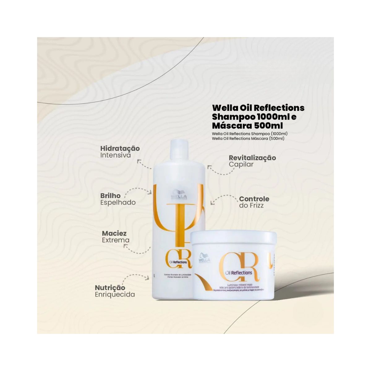 KIT WELLA PROFISSIONALS OIL REFLECTIONS LIGHT ( 3 PRODUTOS )