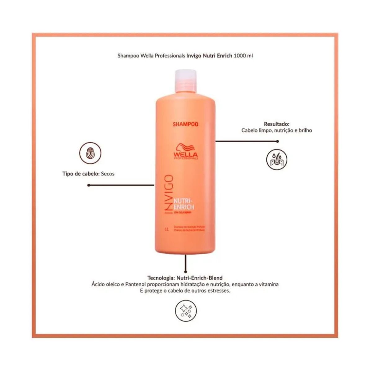 KIT WELLA PROFISSIONALS INVIGO NUTRI ENRICH SH+COND+OLEO ( 3 PRODUTOS )